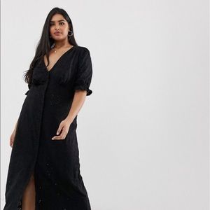 ISO!!! ASOS curve black eyelet maxi